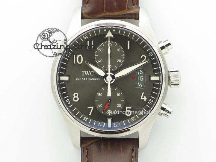 MIROTIME 0218 GoodFit Big Pilot Real PR IW500912 ZF Best Edition Black Dial On Black Leather Strap A 7287